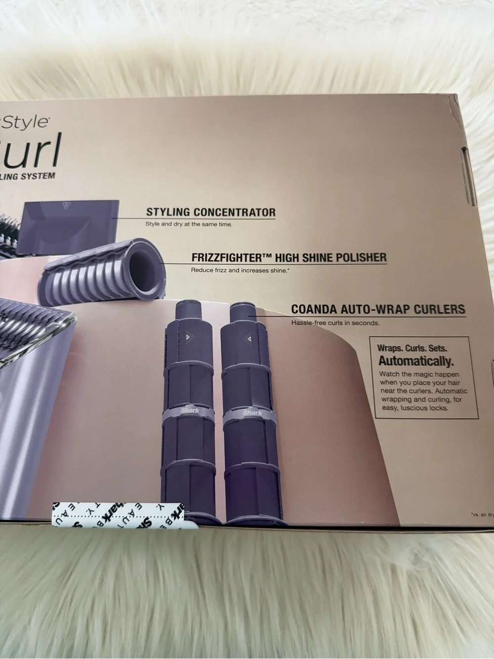 Shark Beauty Flex Style IonCurl Hair Styler in Lilac NEW